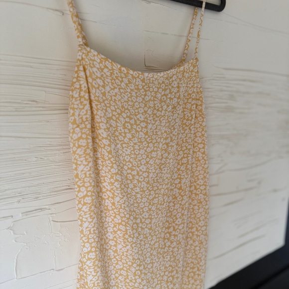 🌼 American Eagle | M | Floral Tie-Back Mini Dress | Yellow - Picture 4 of 8